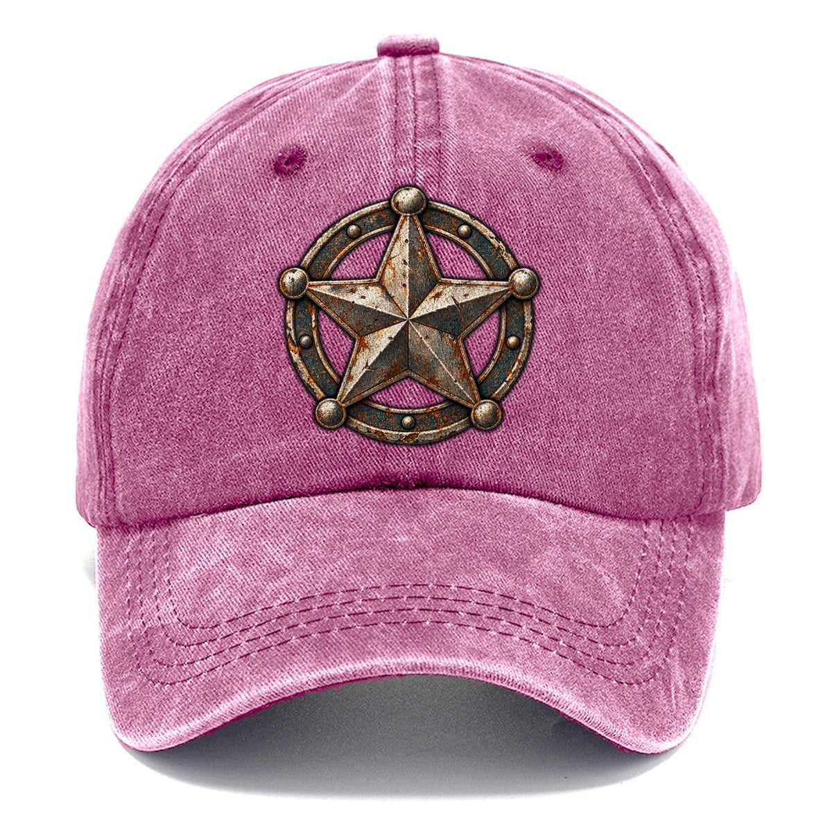 Sheriff Star Badge Worn Icon Classic Cap – Dusty Rose