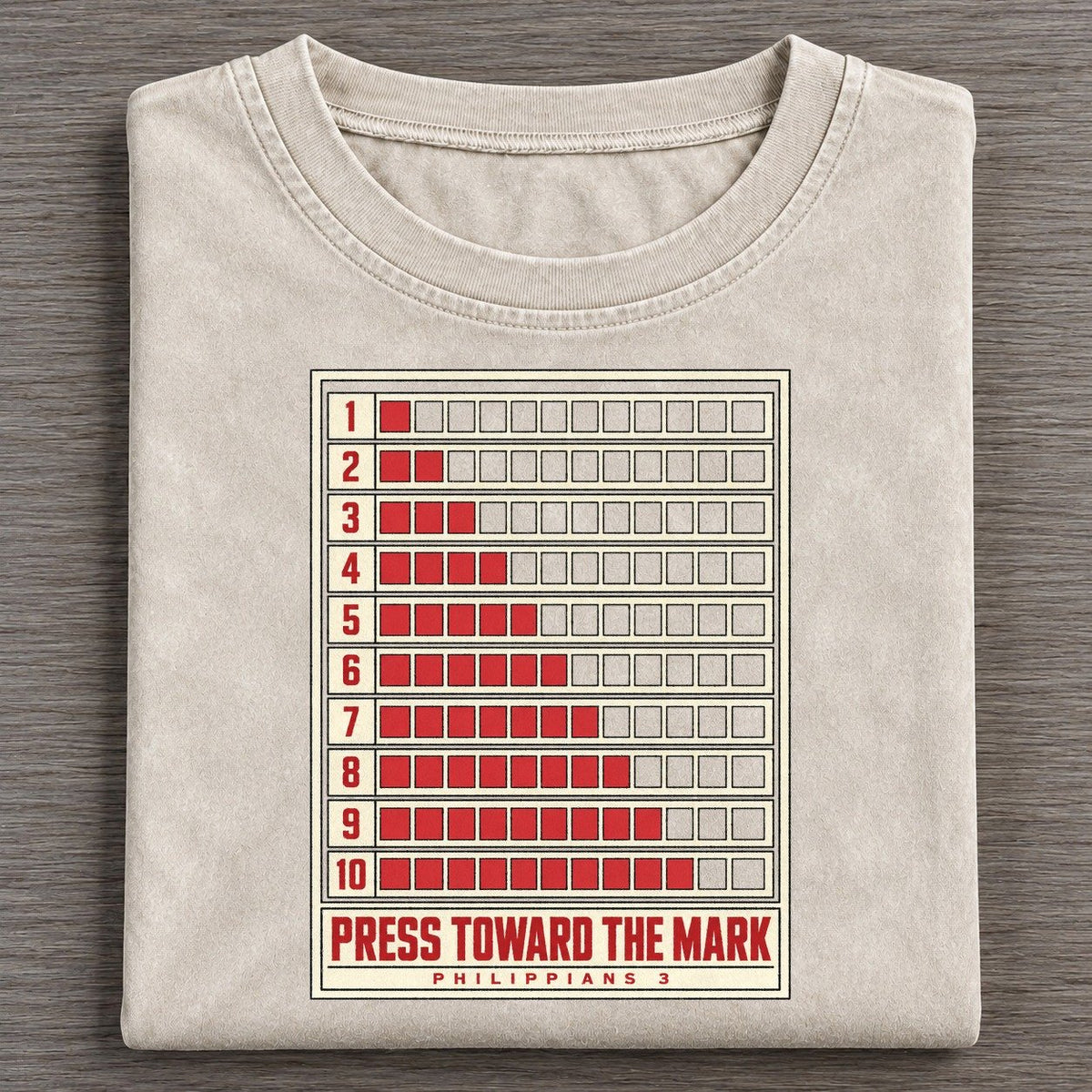 Press Toward The Mark Pit Board Parables Vintage T-shirt – Off White