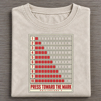 Press Toward The Mark Pit Board Parables Vintage T-shirt – Off White