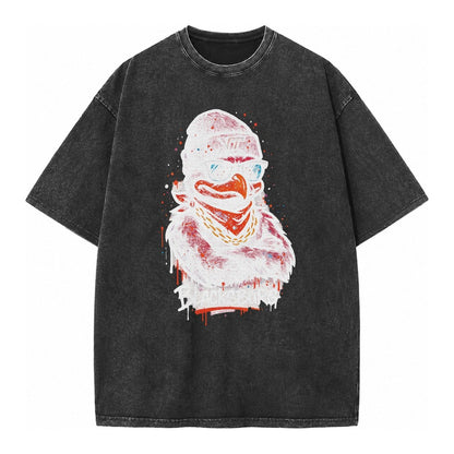 Blacksburg Hokiebird Wearing Virginia Tech Beanie With Vt Pa Vintage T-shirt – Black