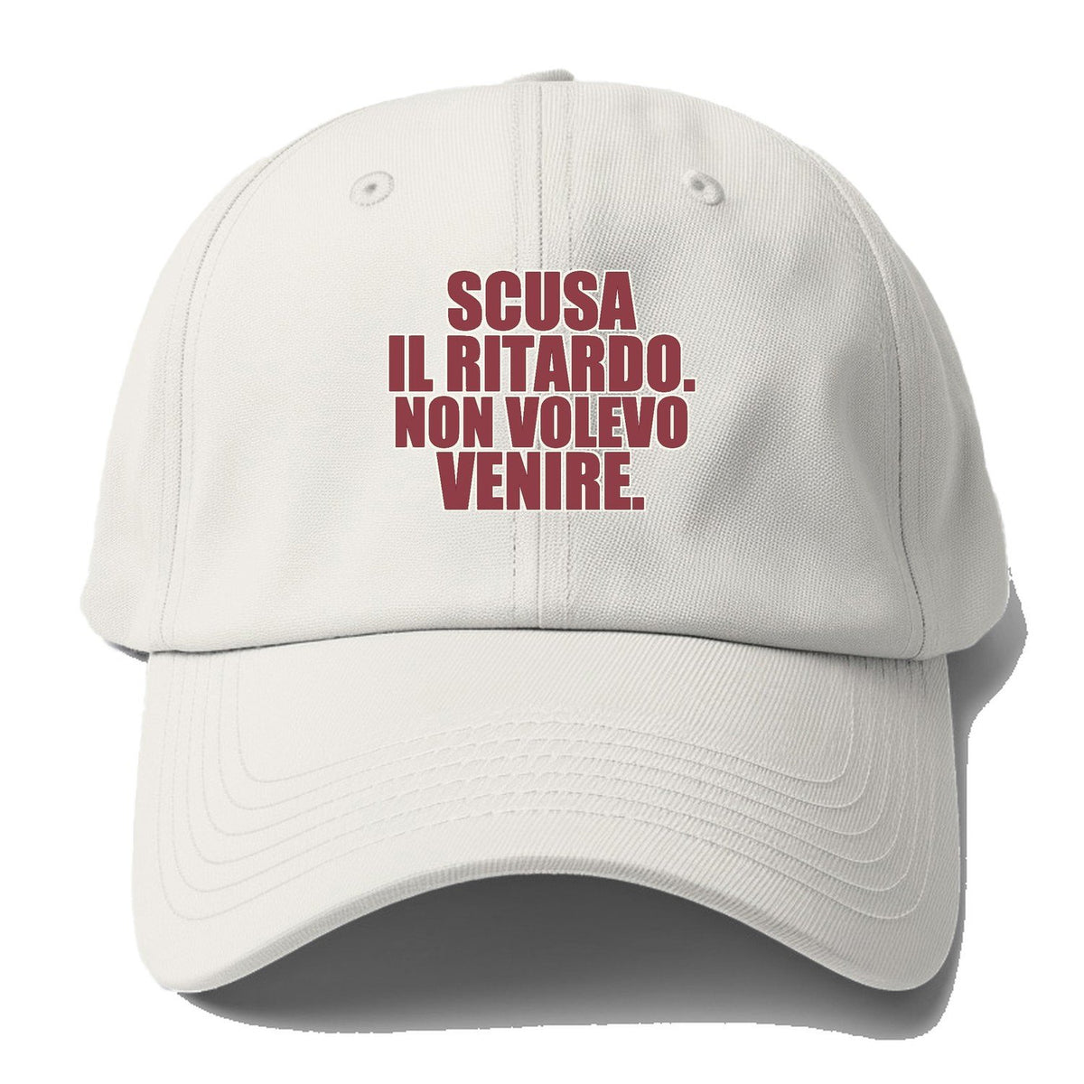 Scusa Il Ritardo Non Volevo Venire Baseball Cap – Off White