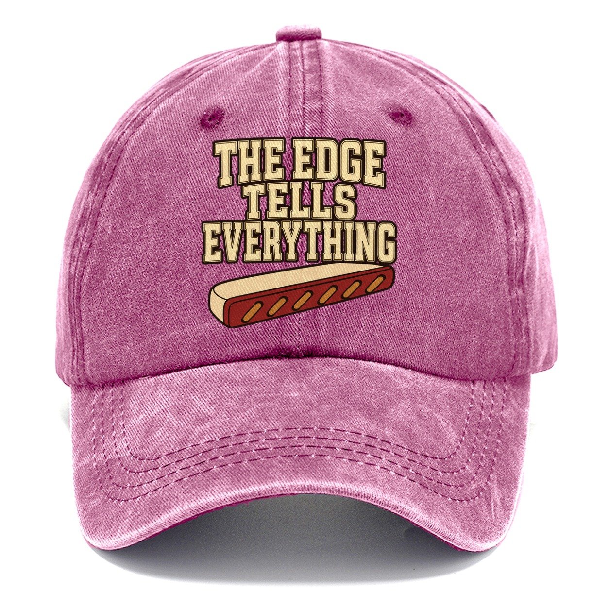 The Edge Tells Everything Leathercraft Classic Cap – Dusty Rose