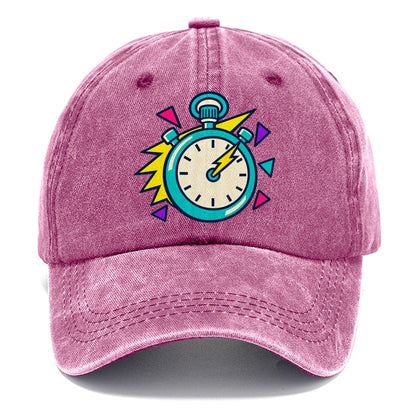 Lightning Stopwatch 90S Running Clubs Classic Cap – Dusty Rose