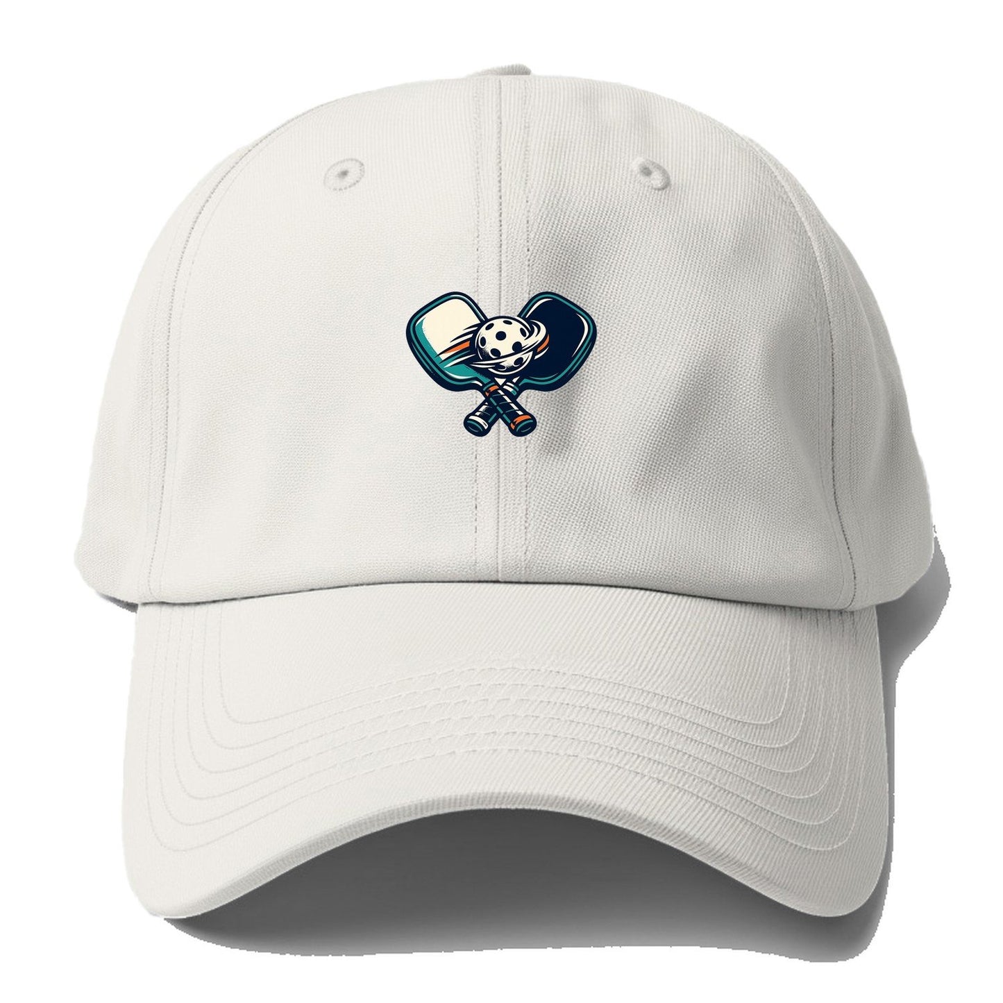 Crossed Pickleball Paddles Baseball Cap – Off White