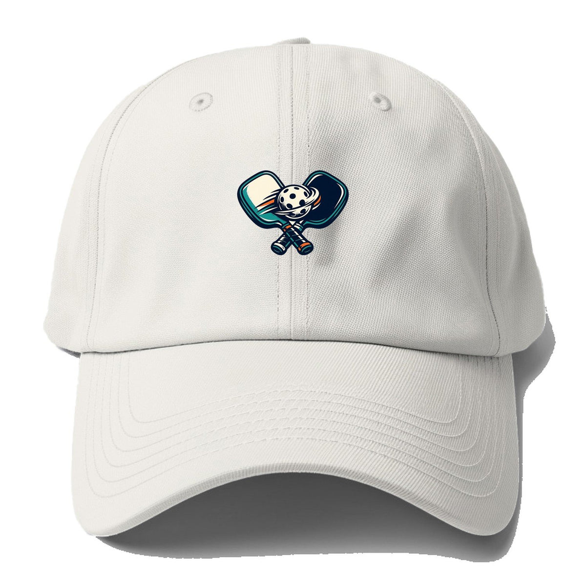 Crossed Pickleball Paddles Baseball Cap – Off White