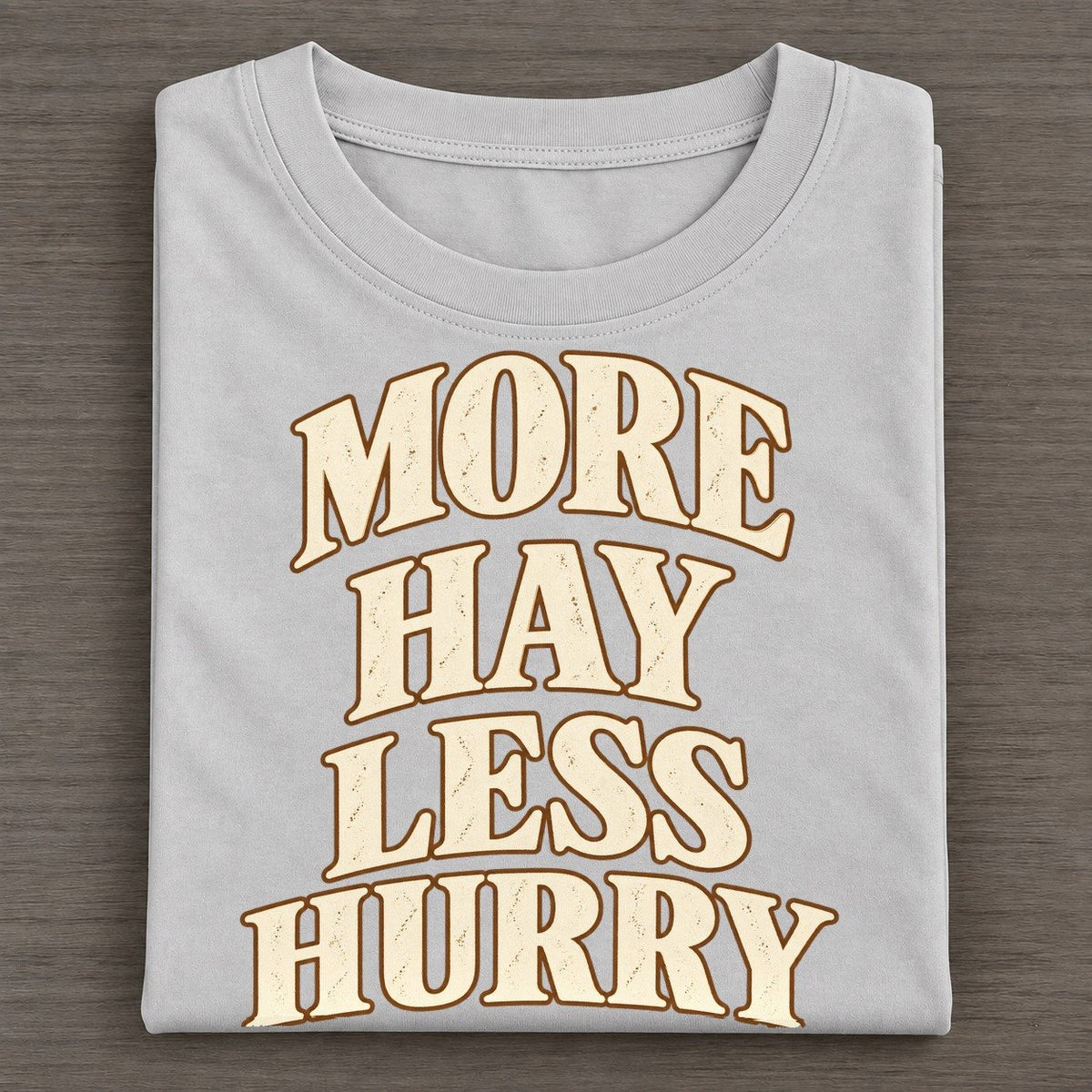 More Hay Less Hurry Pastimes Companions Classic T-shirt – Grey