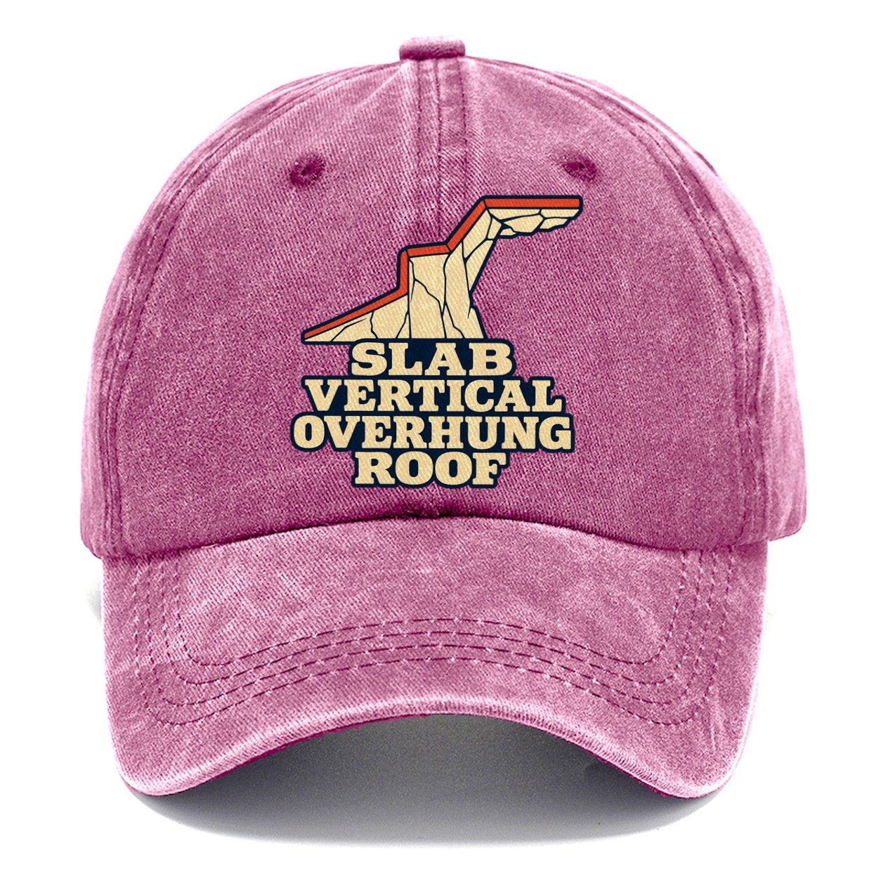Wall Angle Words Rock Climbing Classic Cap – Dusty Rose