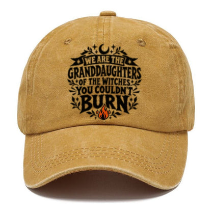 Granddaughters Of The Witches Slogan Witch Magic Classic Cap – Golden Harvest