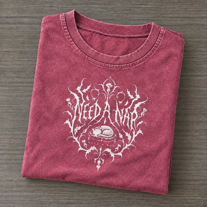 Need A Nap Unreadable Feelings Vintage T-shirt – Raspberry