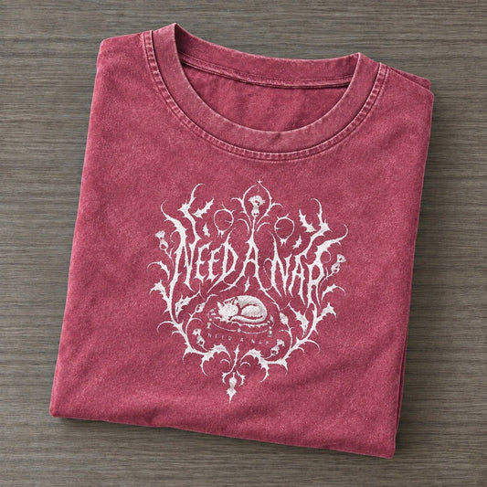 Need A Nap Unreadable Feelings Vintage T-shirt – Raspberry
