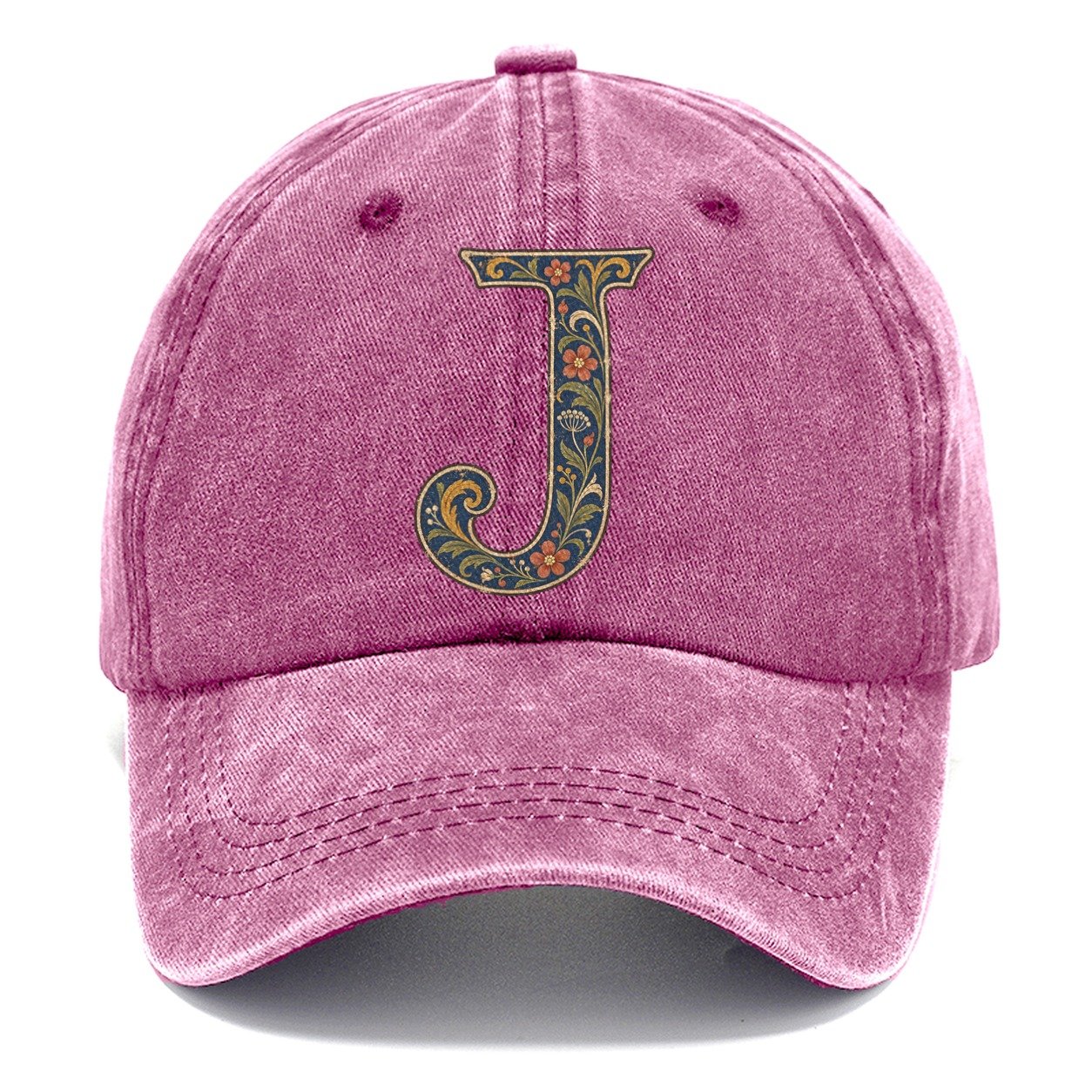 Wildflower J Monogram Classic Cap – Dusty Rose