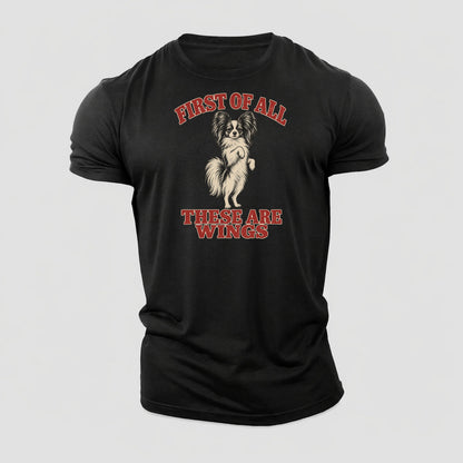 Papillon Dog Declarations Cotton T-Shirt – Black