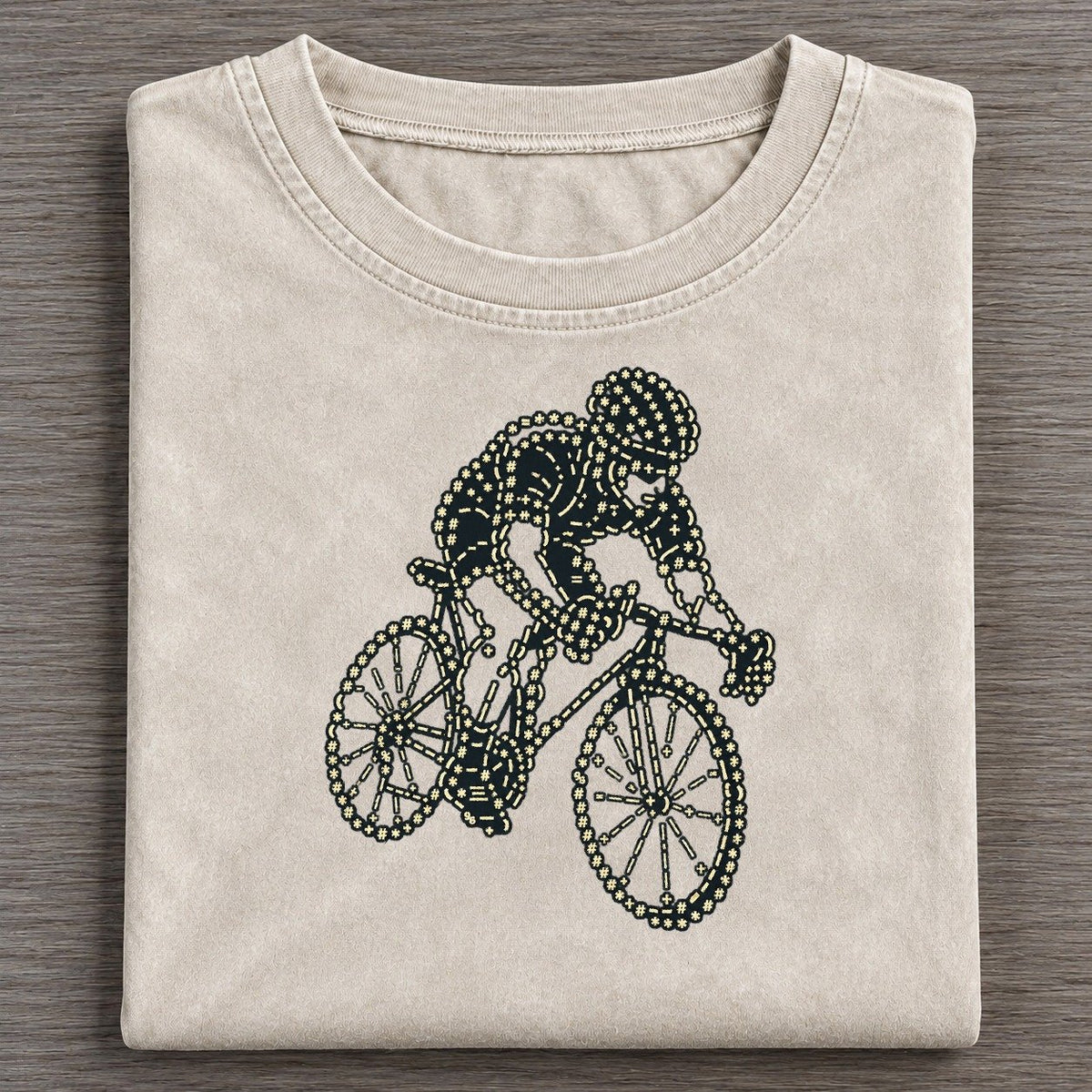 Wheel Turn Rider Vintage T-shirt – Off White
