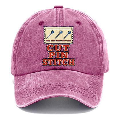 Cut Pin Stitch Sewing And Quilting Classic Cap – Dusty Rose
