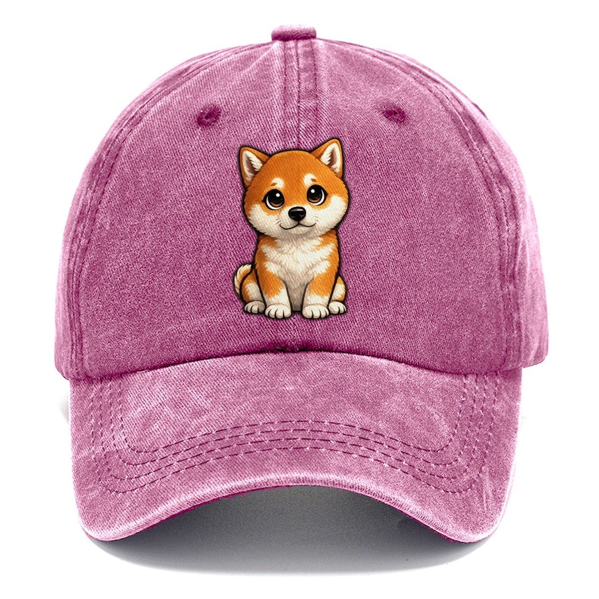 Shiba Inu Sitting Sweetheart Classic Cap – Dusty Rose