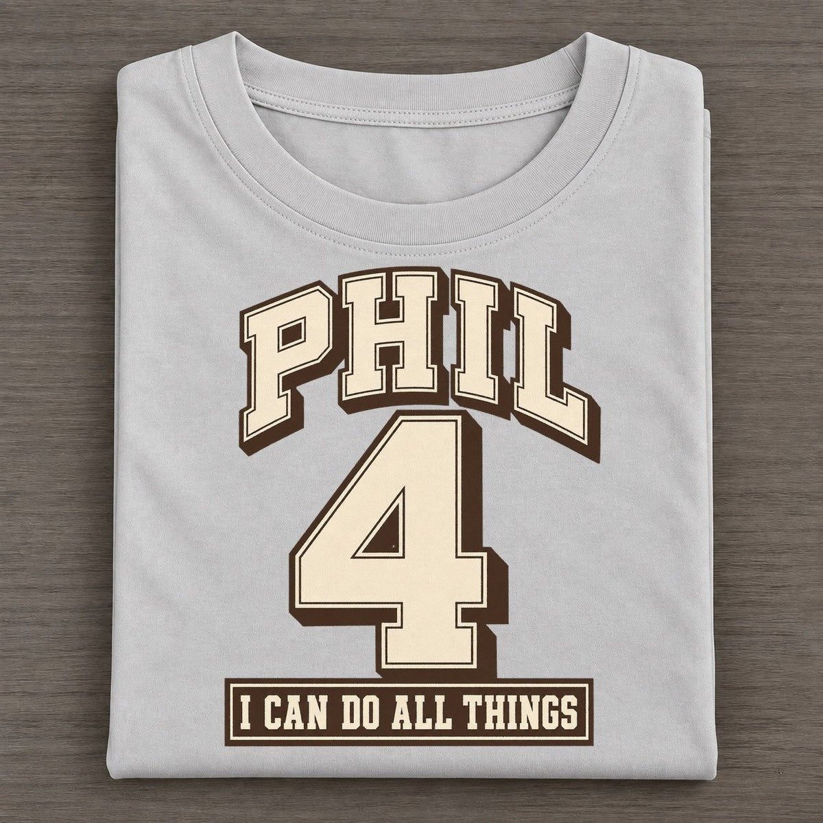 Philippians 4 Varsity Chapel Varsity Classic T-shirt – Grey
