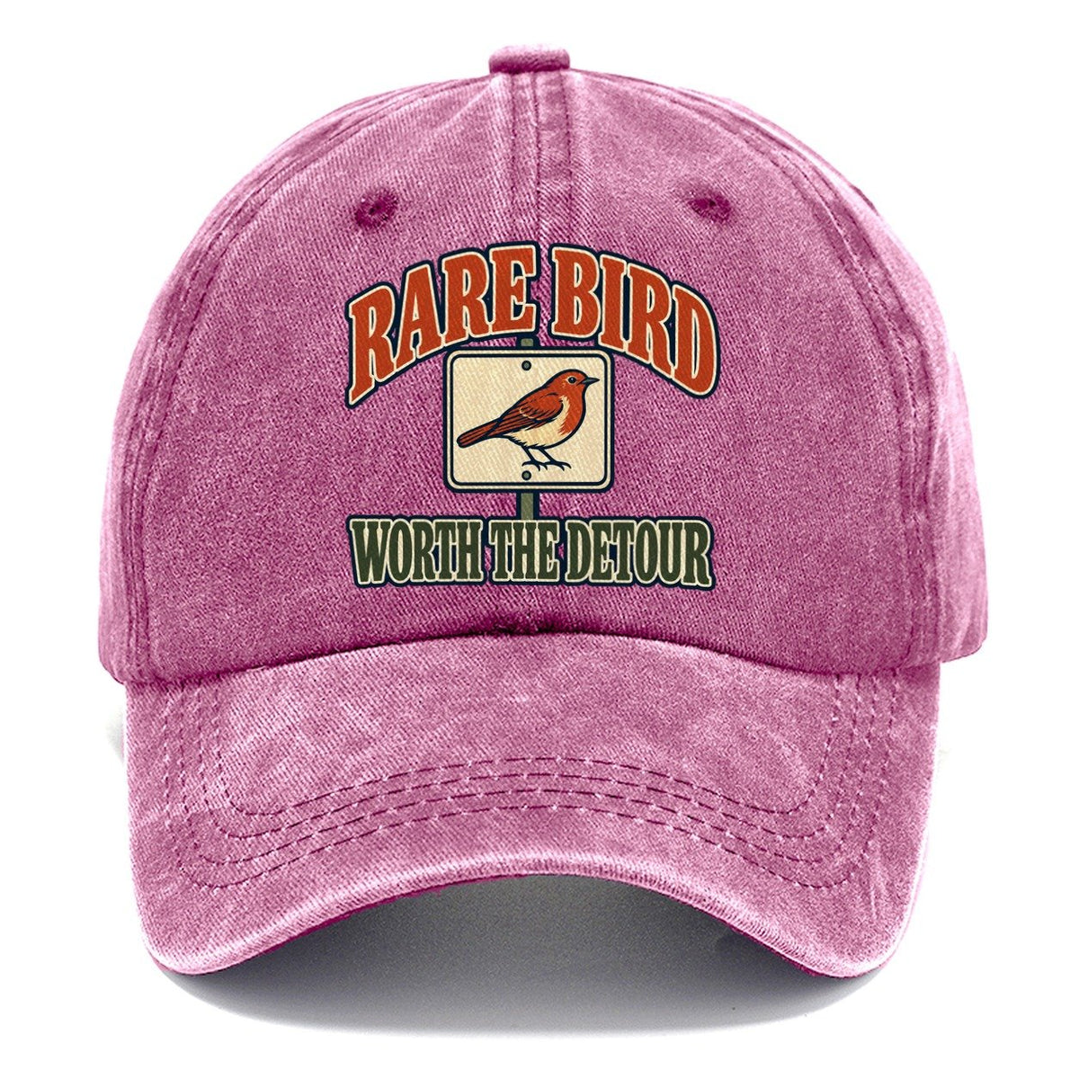 Rare Bird Worth The Detour Birdwatching Classic Cap – Dusty Rose