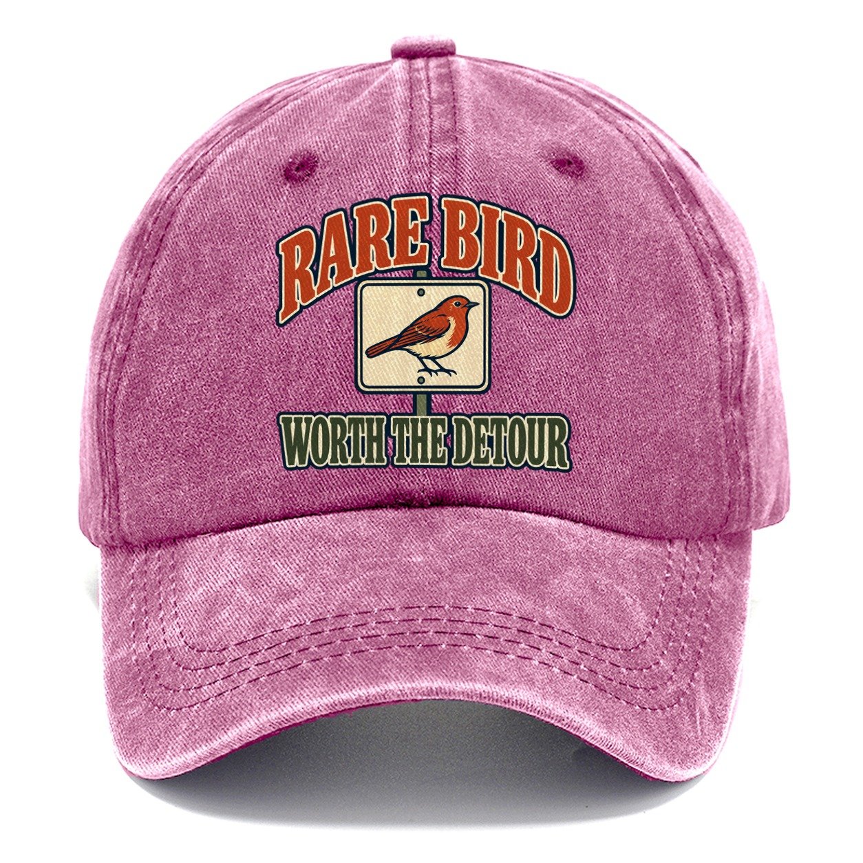 Rare Bird Worth The Detour Birdwatching Classic Cap – Dusty Rose