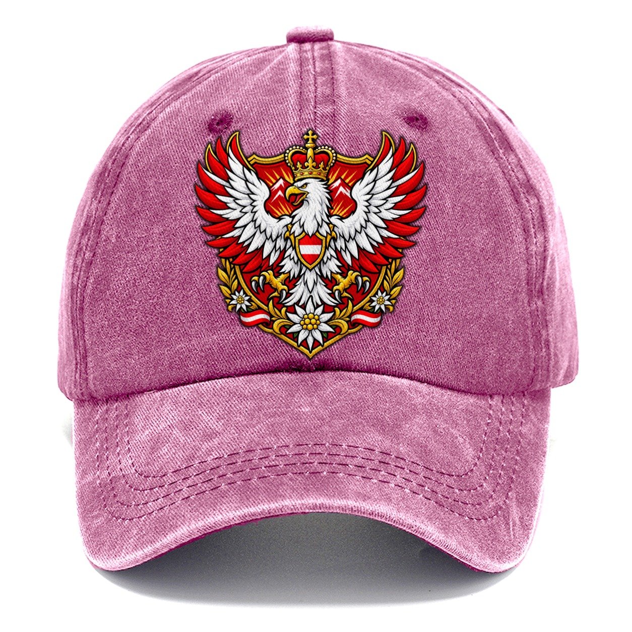 Austria Heraldic Crest Country Logos Classic Cap – Dusty Rose