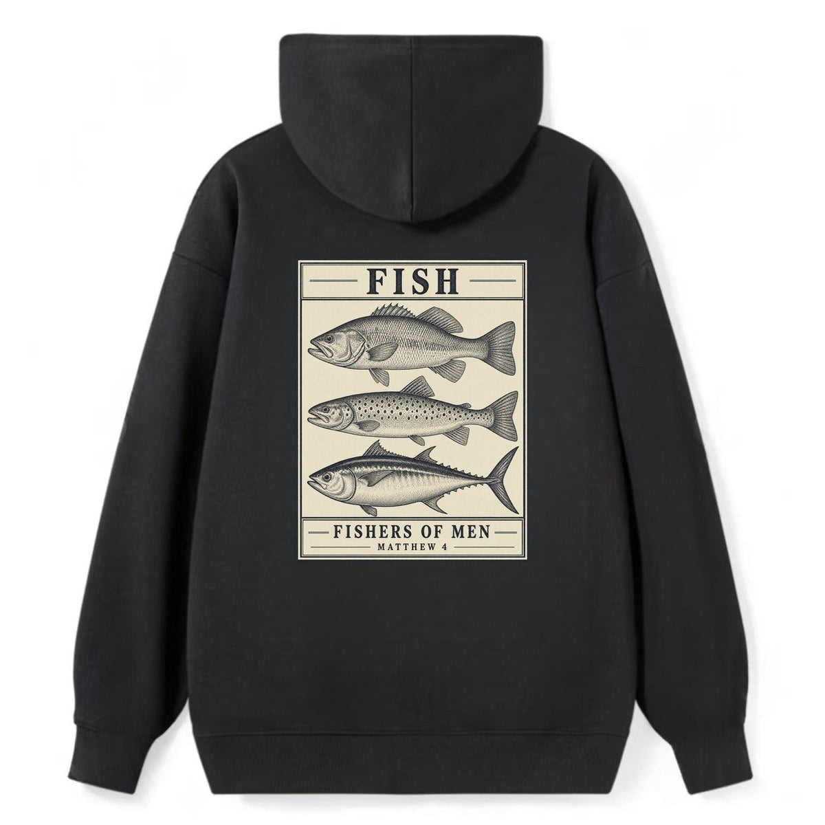 Fish Specimen Plate Creature Canticle Classic Pullover Hoodie – Black