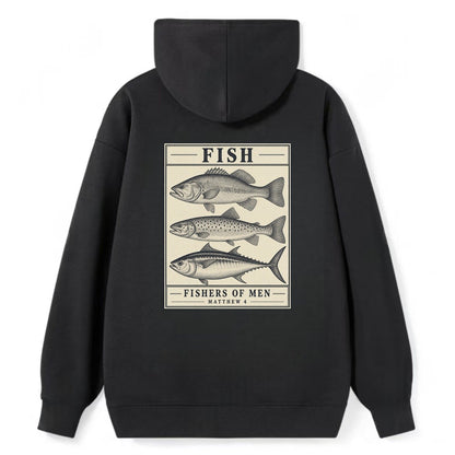 Fish Specimen Plate Creature Canticle Classic Pullover Hoodie – Black