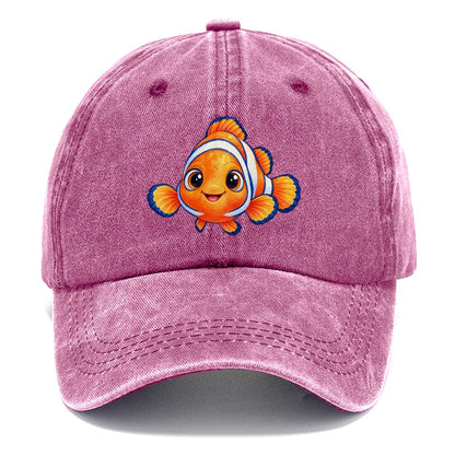 Clownfish Symmetric Hello Sea Sprite Classic Cap – Dusty Rose