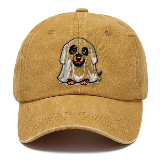 Dachshund Ghost Halloween Costume Classic Cap – Golden Harvest