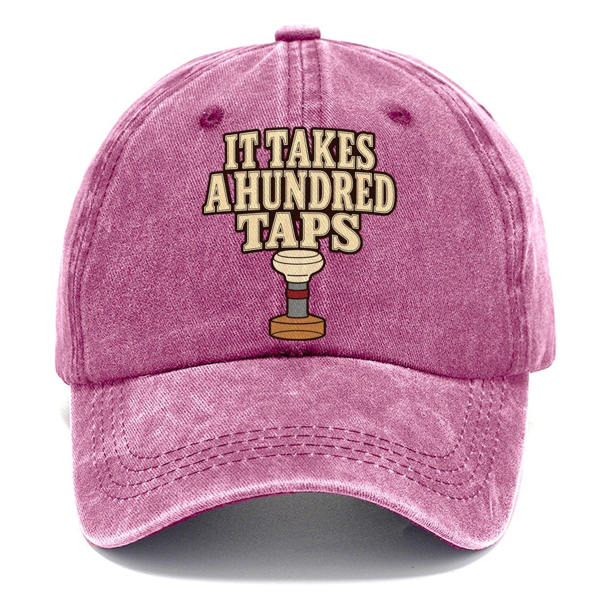 It Takes A Hundred Taps Leathercraft Classic Cap – Dusty Rose