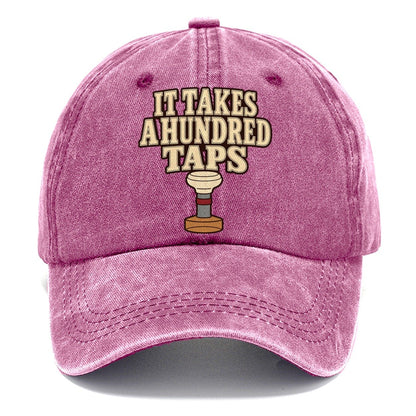 It Takes A Hundred Taps Leathercraft Classic Cap – Dusty Rose