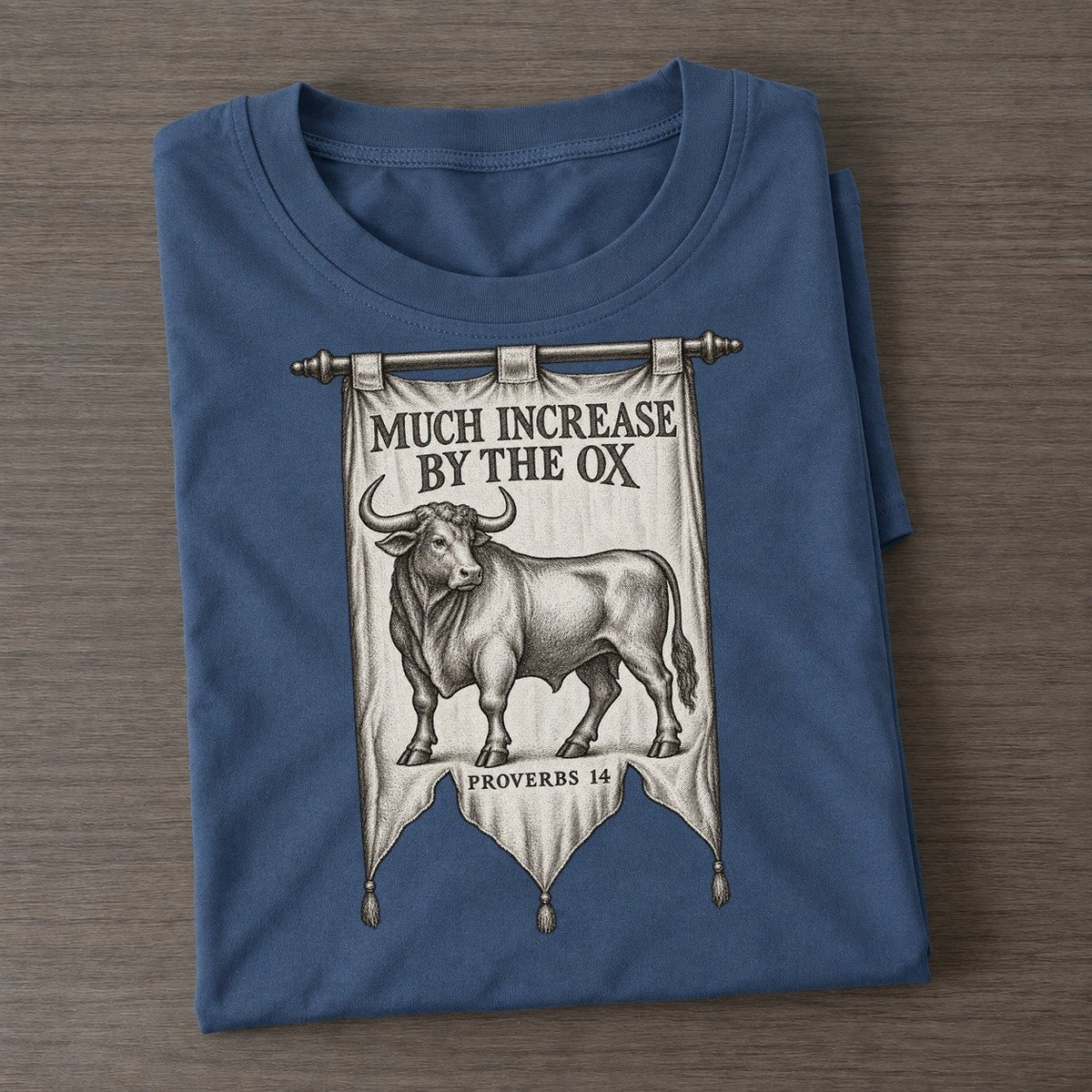 Much Increase By The Ox Beast And Banner Classic T-shirt – Twilight Navy