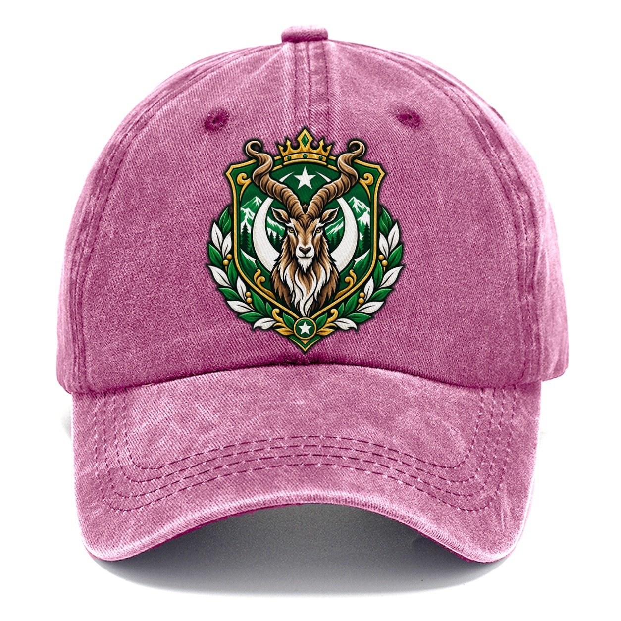 Pakistan Heraldic Crest Country Logos Classic Cap – Dusty Rose