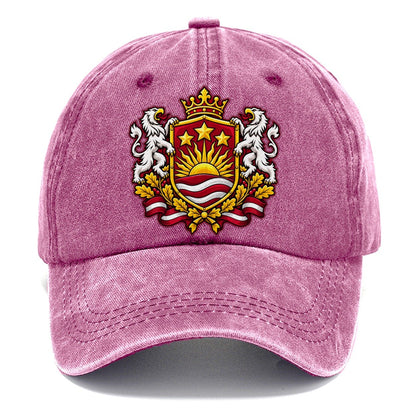 Latvia Heraldic Crest Country Logos Classic Cap – Dusty Rose