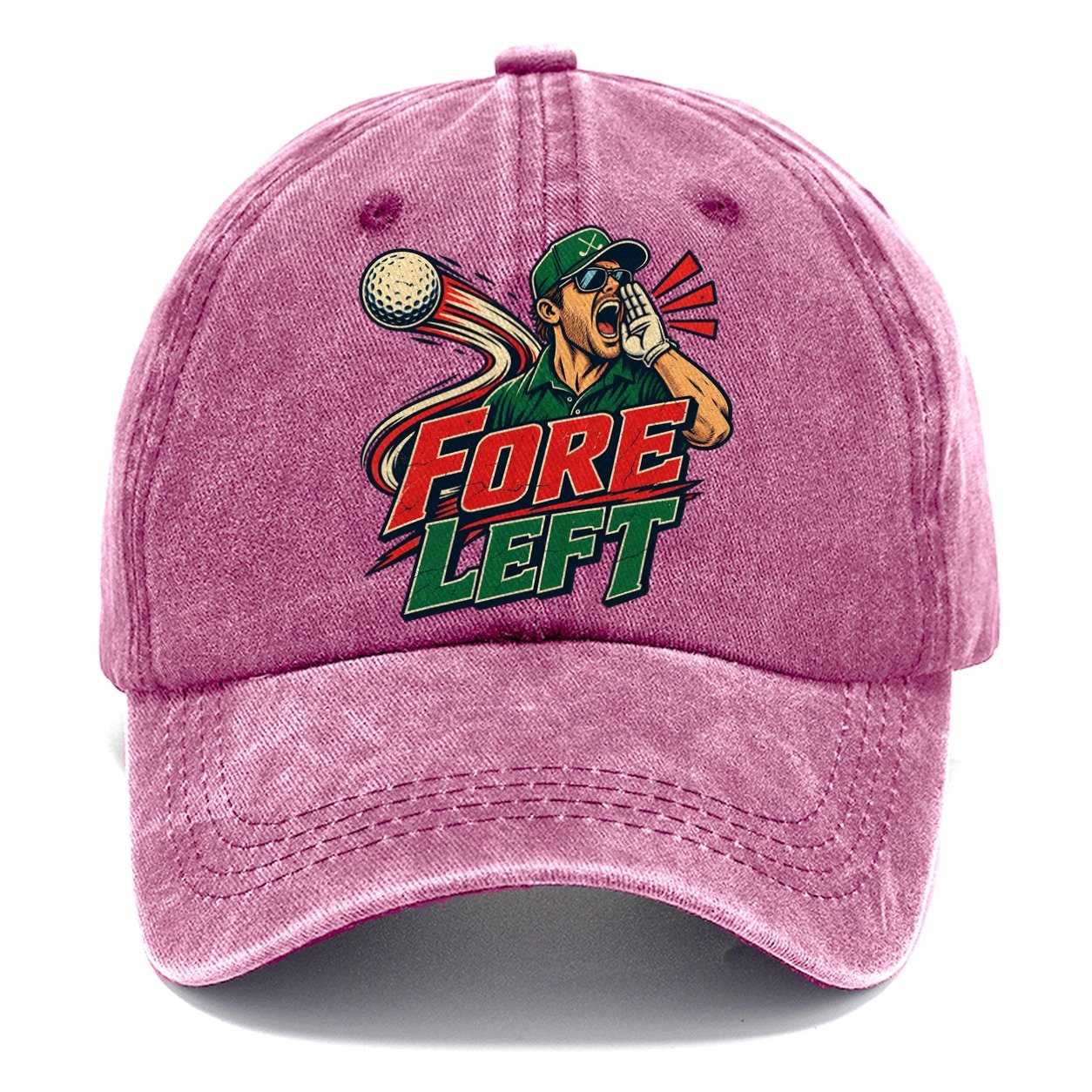 Fore Left Golf Life Classic Cap – Dusty Rose