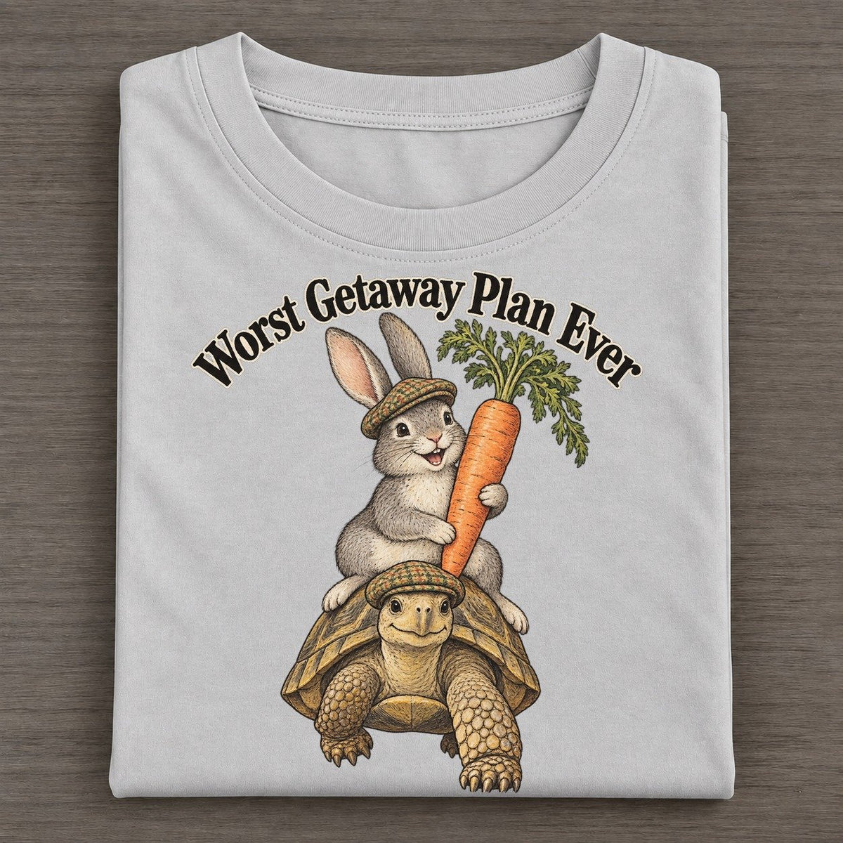 Worst Getaway Plan Ever Kerfuffle Club Classic T-shirt – Grey