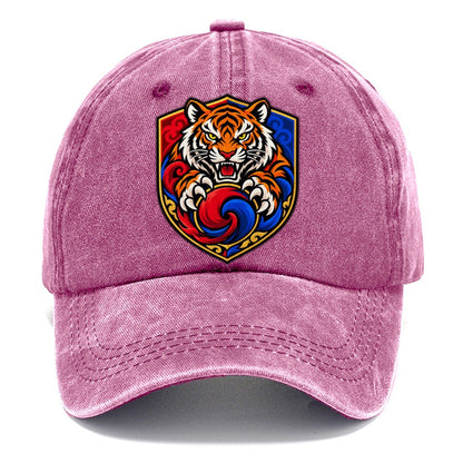 South Korea Minimal Emblem Country Logos Classic Cap – Dusty Rose