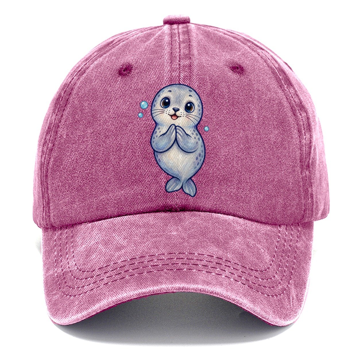 Seal Front Clap Sea Sprite Classic Cap – Dusty Rose