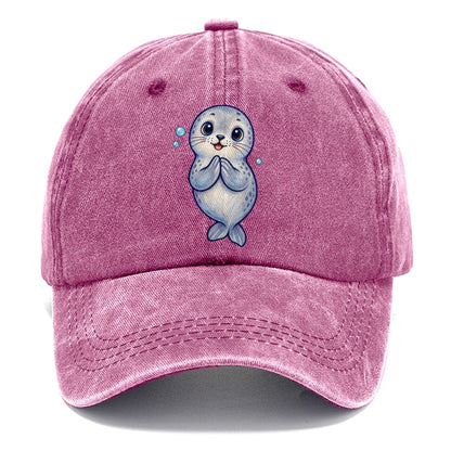 Seal Front Clap Sea Sprite Classic Cap – Dusty Rose