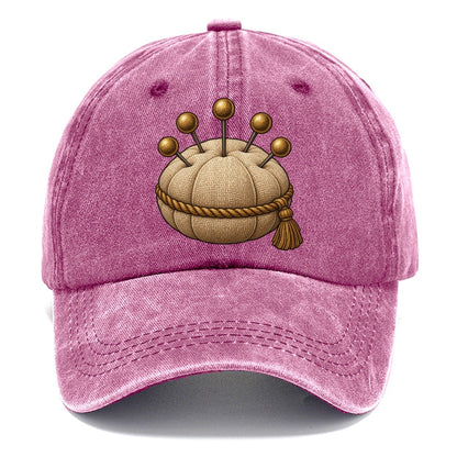 Pincushion And Pins Needlework Classic Cap – Dusty Rose
