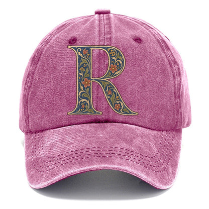 Wildflower R Monogram Classic Cap – Dusty Rose