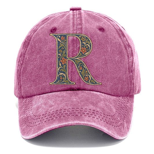 Wildflower R Monogram Classic Cap – Dusty Rose