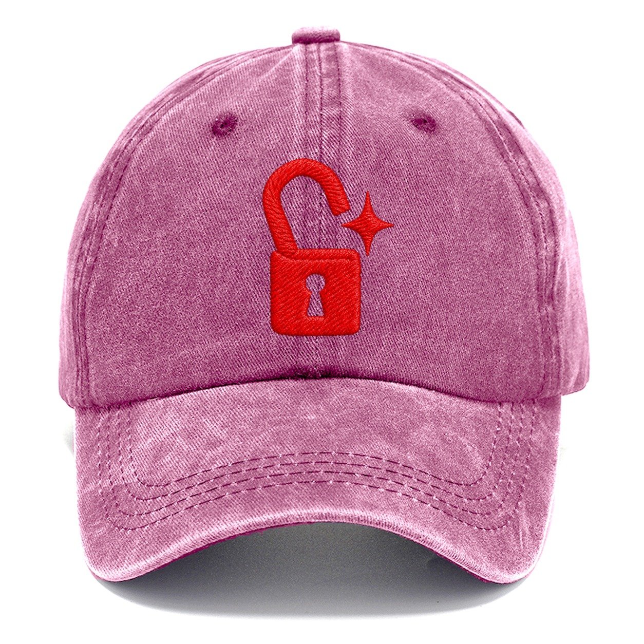 Open Padlock Spark Micro Motion Mark Classic Cap – Dusty Rose