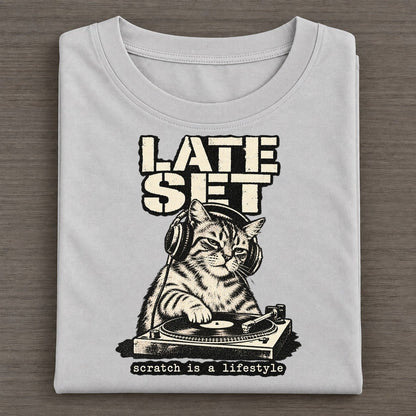 Dj Cat Alley Cat Records Classic T-shirt – Grey