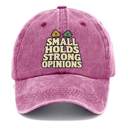 Small Holds Strong Opinions Rock Climbing Classic Cap – Dusty Rose