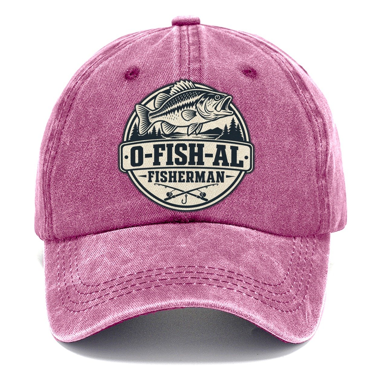 Ofishal Fisherman Fishing Elegant Classic Cap – Dusty Rose