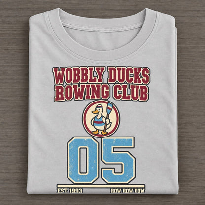 Duck Rowing Sunday Nobodies Classic T-shirt – Grey