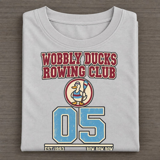 Duck Rowing Sunday Nobodies Classic T-shirt – Grey