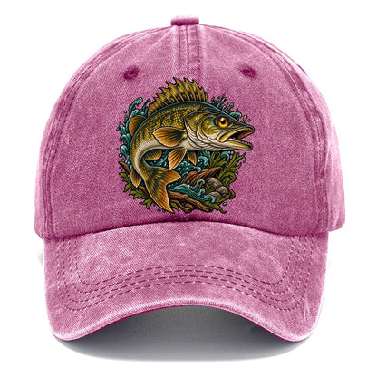 Walleye Golden Eye Fishing Club Classic Cap – Dusty Rose