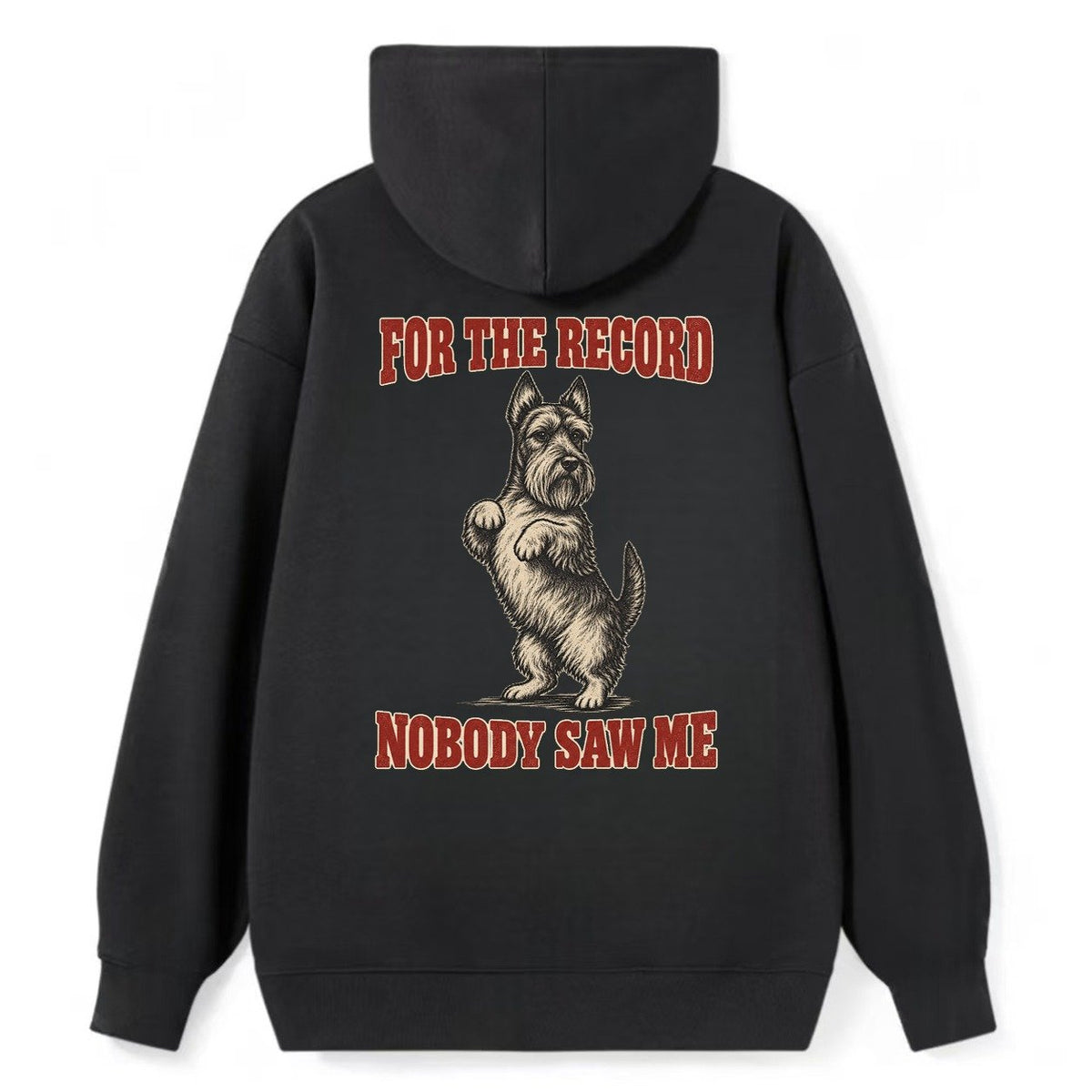 Scottish Terrier Dog Declarations Classic Pullover Hoodie – Black