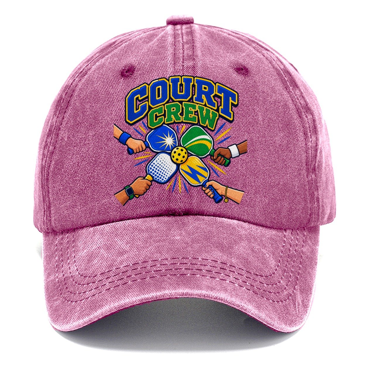 Court Crew Pickleball Life Classic Cap – Dusty Rose