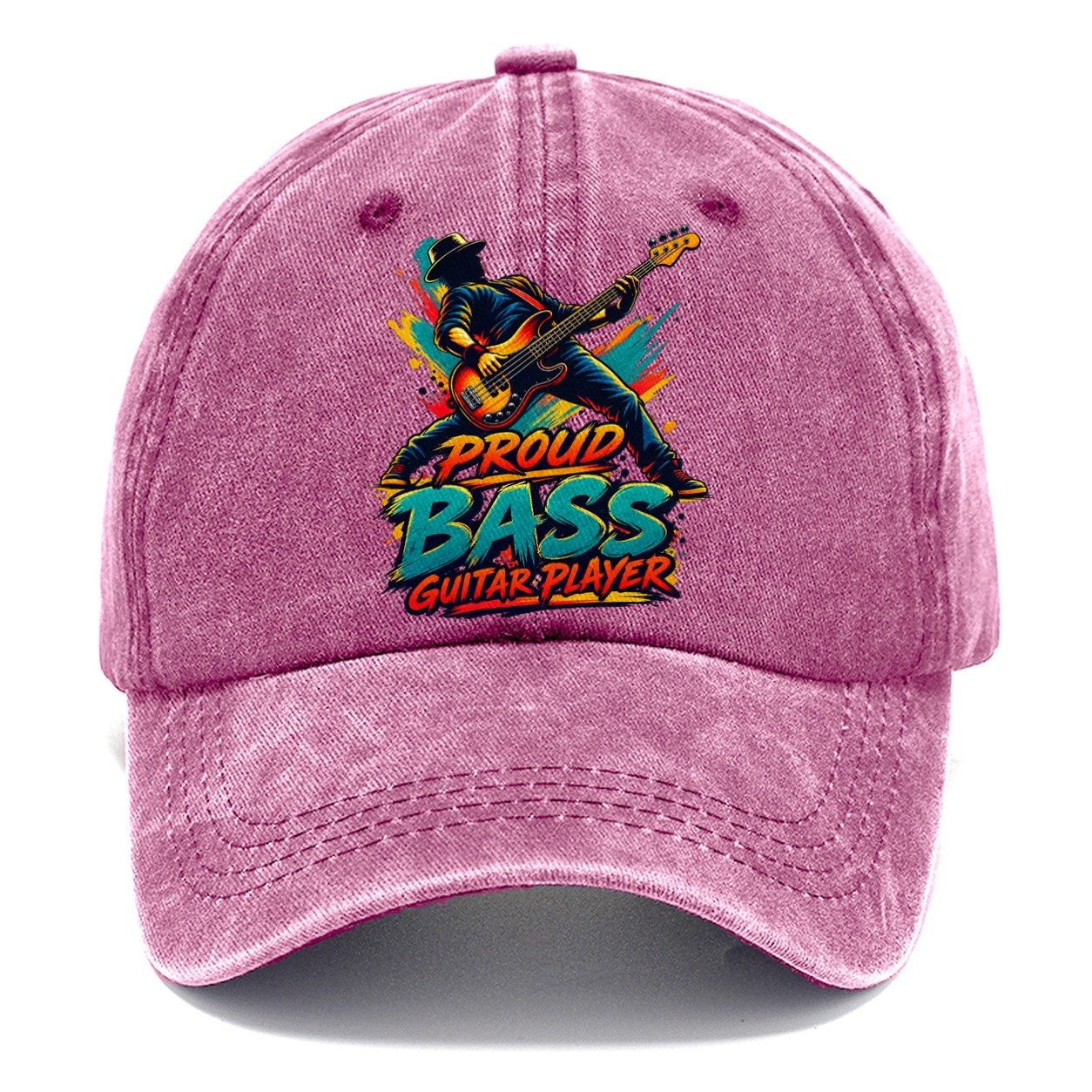 Proud Bass Guitar Player Music Instruments Classic Cap – Dusty Rose